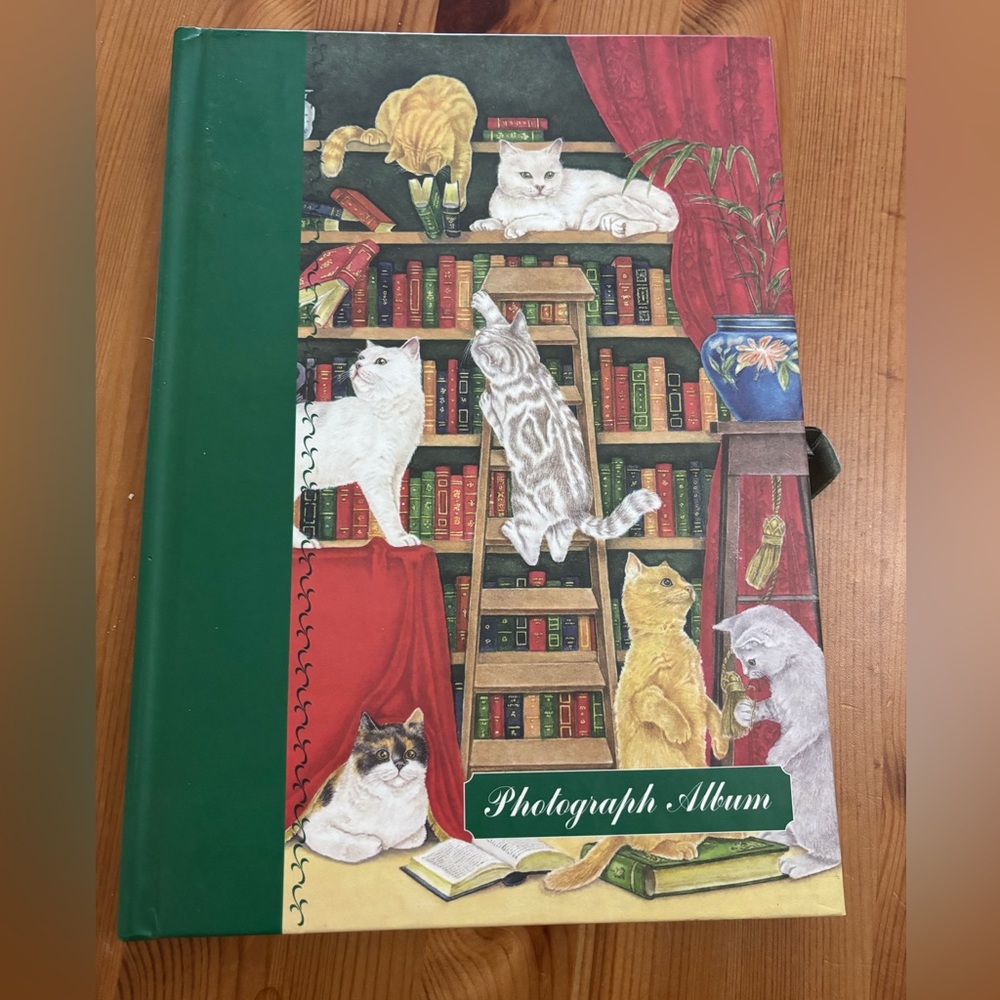 😽😽 VTG 1996 Cat-Themed Photograph Album from Bath, England